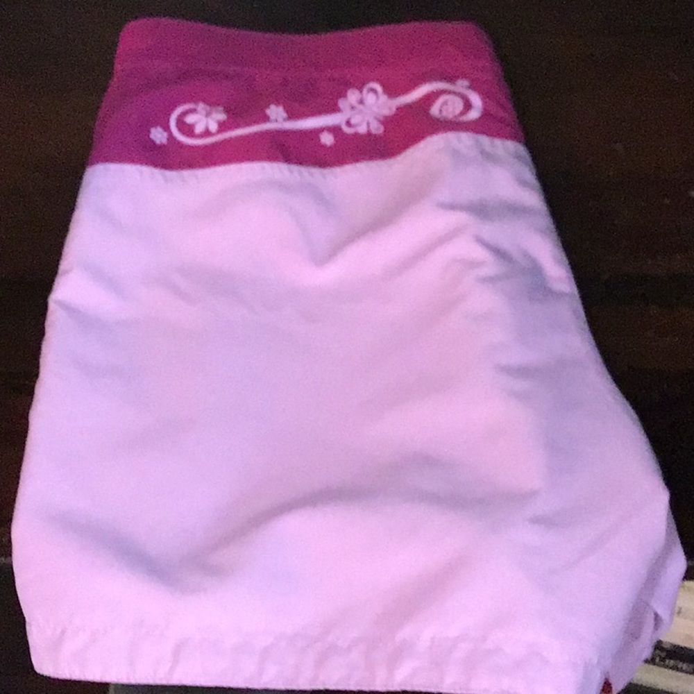 Columbia Pink Reversible Board Shorts